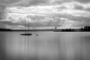 Lone Sailboat